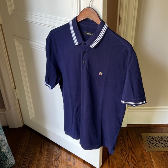 Zegna polo shirt blue men size xl - Picture 2 of 5